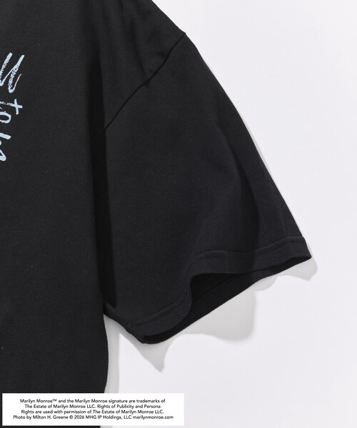 FREAK'S STORE（フリークスストア）の「マリリンモンロー アート フォト Tシャツ（Tシャツ/カットソー・メンズ・ブラック/ホワイト・MEDIUM/LARGE/SMALL）」の7枚目の写真