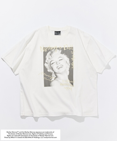 FREAK'S STORE（フリークスストア）の「マリリンモンロー アート フォト Tシャツ（Tシャツ/カットソー・メンズ・ブラック/ホワイト・MEDIUM/LARGE/SMALL）」の11枚目の写真