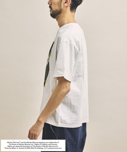 FREAK'S STORE（フリークスストア）の「マリリンモンロー アート フォト Tシャツ（Tシャツ/カットソー・メンズ・ブラック/ホワイト・MEDIUM/LARGE/SMALL）」の16枚目の写真