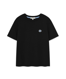 ウィメンズリリーワッペン半袖Tシャツブラック