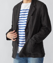 SHIPS | SHIPS: 〈洗濯機可能〉リネン ウォッシュド ジャケット(テーラードジャケット)