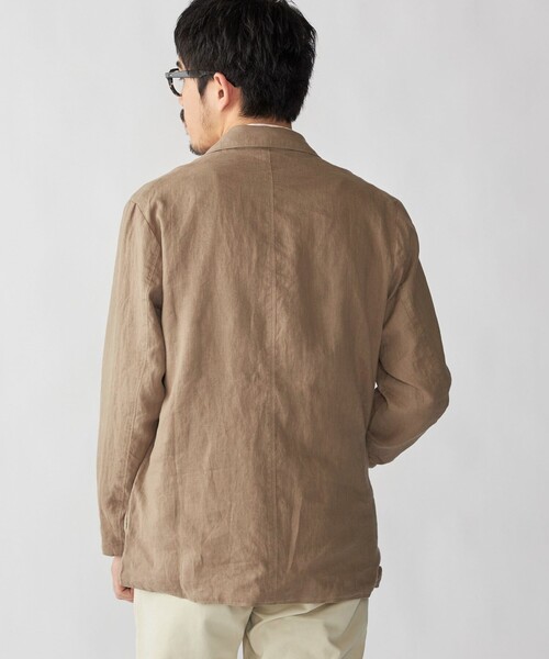 SHIPS(シップス)の「SHIPS: 〈洗濯機可能〉リネン ウォッシュド ジャケット(テーラードジャケット・メンズ・カーキ/ブラック・X-LARGE/LARGE/MEDIUM)」の10枚目の写真
