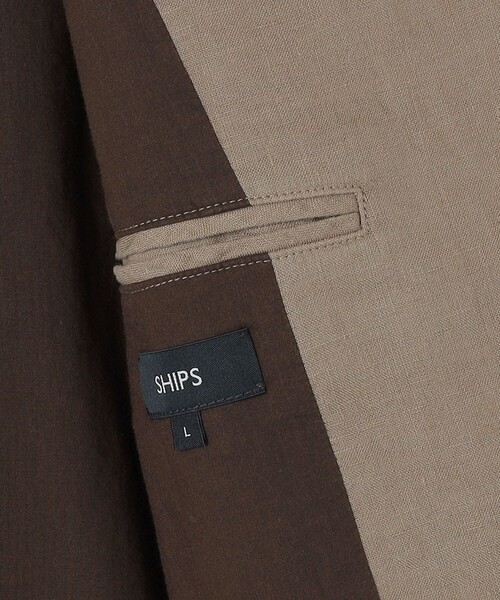SHIPS(シップス)の「SHIPS: 〈洗濯機可能〉リネン ウォッシュド ジャケット(テーラードジャケット・メンズ・カーキ/ブラック・X-LARGE/LARGE/MEDIUM)」の20枚目の写真