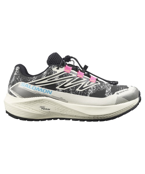 SALOMON(サロモン)の「SALOMON サロモン AERO FLOW GRVL GTX W エアロ フロウ グラベル ゴアテックス ウィメンズ L49256200(スニーカー・レディース・ブラック×グレー・24.0cm/25.0cm/23.5cm/24.5cm/23.0cm)」の2枚目の写真