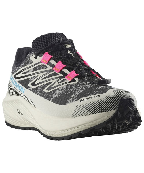 SALOMON(サロモン)の「SALOMON サロモン AERO FLOW GRVL GTX W エアロ フロウ グラベル ゴアテックス ウィメンズ L49256200(スニーカー・レディース・ブラック×グレー・24.0cm/25.0cm/23.5cm/24.5cm/23.0cm)」の3枚目の写真