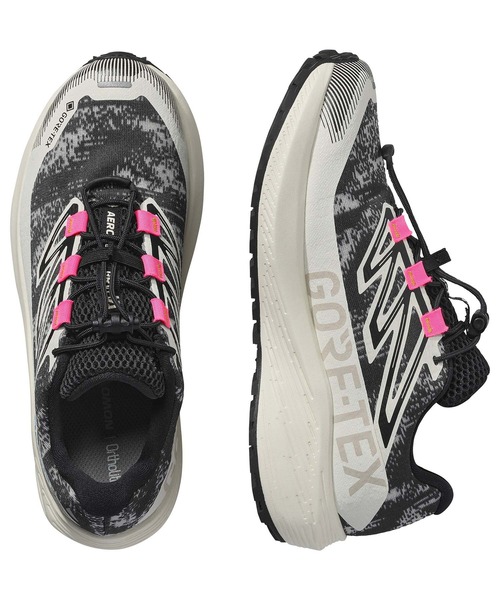 SALOMON(サロモン)の「SALOMON サロモン AERO FLOW GRVL GTX W エアロ フロウ グラベル ゴアテックス ウィメンズ L49256200(スニーカー・レディース・ブラック×グレー・24.0cm/25.0cm/23.5cm/24.5cm/23.0cm)」の7枚目の写真