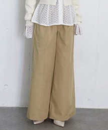 archives（アルシーヴ）の「ベルト付きタックワイドチノパン（チノパンツ）」