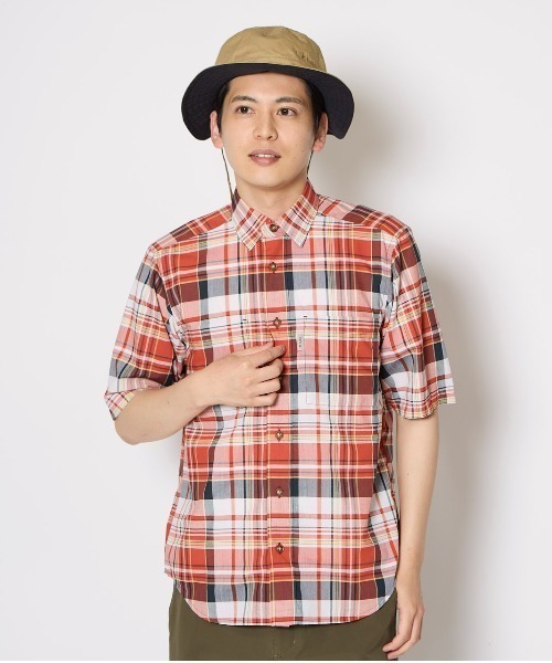 Foxfire（フォックスファイヤー）の「ＣシールドフレッシュシャツＳ／Ｓ（シャツ/ブラウス・メンズ・グリーン/レッド/イエロー/ネイビー・S/M/L/XL）」の4枚目の写真