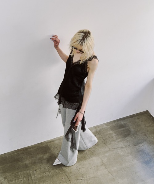 JOSE MOON（ジョゼムーン）の「TWO SIDE LACE DRESS/トゥーサイドレースドレス（ワンピース・レディース・ブラック/ホワイト・38/36）」の11枚目の写真