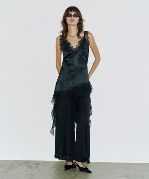 JOSE MOON/ ASYMMETRY LACE DRESS ホワイト ASYMMETRY LACE DRESS – JOSEMOON