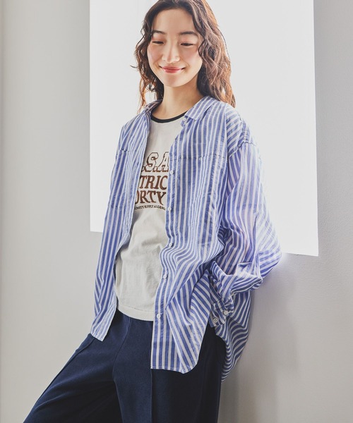 niko and...(ニコアンド)の「プレミアムローン柄シャツ(シャツ/ブラウス・レディース・レッド/グリーン/ブラック/ブルー・LARGE/MEDIUM)」の17枚目の写真