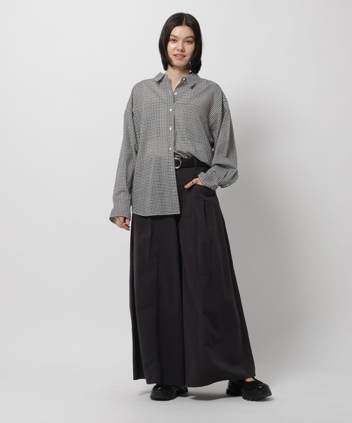 niko and...(ニコアンド)の「プレミアムローン柄シャツ(シャツ/ブラウス・レディース・レッド/グリーン/ブラック/ブルー・LARGE/MEDIUM)」の21枚目の写真