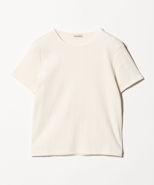 Steven Alan(スティーブンアラン)の「<Steven Alan>ラメ テレコ プルオーバー(Tシャツ/カットソー・レディース・オフホワイト/ライトブルー/ブラック・FREE)」の9枚目の写真