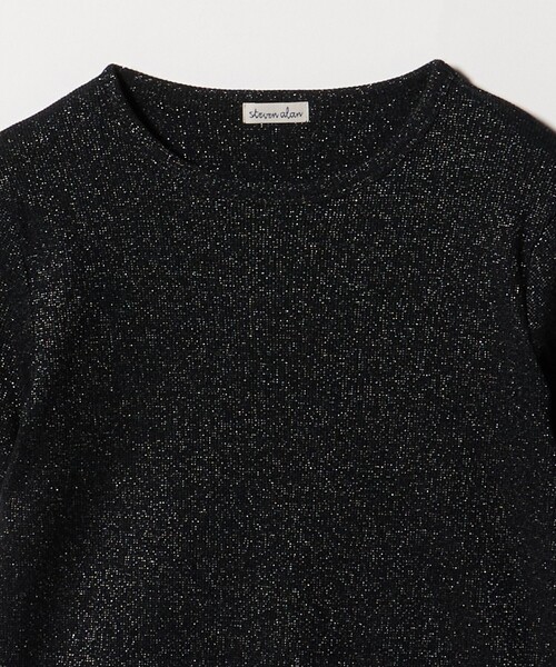 Steven Alan(スティーブンアラン)の「<Steven Alan>ラメ テレコ プルオーバー(Tシャツ/カットソー・レディース・オフホワイト/ライトブルー/ブラック・FREE)」の13枚目の写真