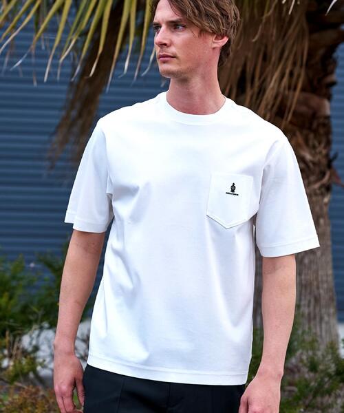 DRESSTERIOR(ドレステリア)の「【接触冷感/抗菌防臭/消臭】ICE CLEAR COTTON オーバーフィットTシャツ(Tシャツ/カットソー・メンズ・ブラック/ブラウン系その他/サックスブルー/ホワイト・90/91/92/94)」の11枚目の写真