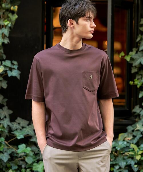 DRESSTERIOR(ドレステリア)の「【接触冷感/抗菌防臭/消臭】ICE CLEAR COTTON オーバーフィットTシャツ(Tシャツ/カットソー・メンズ・ブラック/ブラウン系その他/サックスブルー/ホワイト・90/91/92/94)」の18枚目の写真