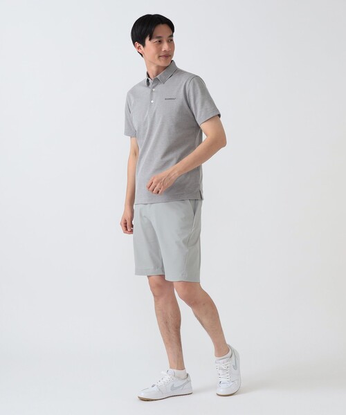 BEAMS GOLF(ビームスゴルフ)の「PURPLE LABEL / シャンブレー 鹿の子 ポロシャツ(ポロシャツ・メンズ・ネイビー/グレー/サックスブルー・MEDIUM/X-LARGE/SMALL/LARGE)」の13枚目の写真