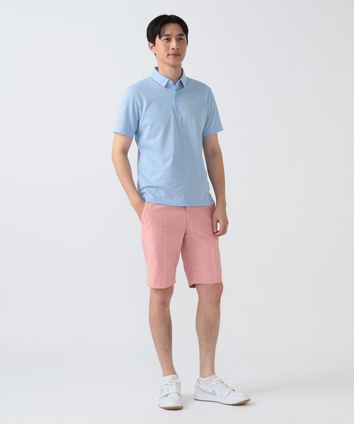 BEAMS GOLF(ビームスゴルフ)の「PURPLE LABEL / シャンブレー 鹿の子 ポロシャツ(ポロシャツ・メンズ・ネイビー/グレー/サックスブルー・MEDIUM/X-LARGE/SMALL/LARGE)」の17枚目の写真