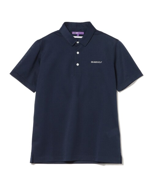 BEAMS GOLF(ビームスゴルフ)の「PURPLE LABEL / シャンブレー 鹿の子 ポロシャツ(ポロシャツ・メンズ・ネイビー/グレー/サックスブルー・MEDIUM/X-LARGE/SMALL/LARGE)」の8枚目の写真