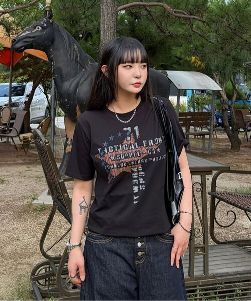 KICHUL（キチョル）の「Star Supply T-shirt (White)（Tシャツ/カットソー・レディース・その他・LARGE/MEDIUM/SMALL）」の16枚目の写真
