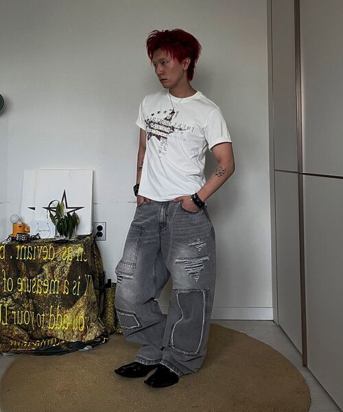 KICHUL（キチョル）の「Star Supply T-shirt (White)（Tシャツ/カットソー・レディース・その他・LARGE/MEDIUM/SMALL）」の8枚目の写真