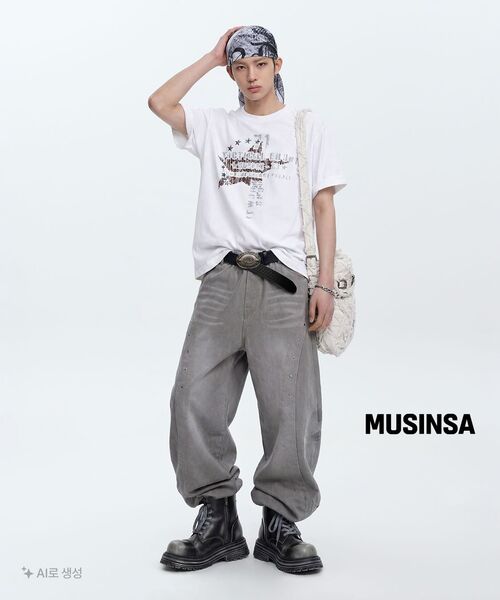 KICHUL（キチョル）の「Star Supply T-shirt (White)（Tシャツ/カットソー・レディース・その他・LARGE/MEDIUM/SMALL）」の4枚目の写真