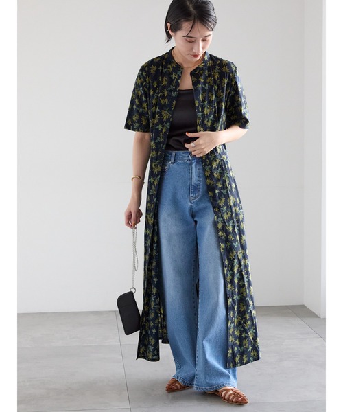 LIBERTY FABRICS】ウエストタックワンピース（ワンピース）｜Te chichi