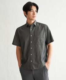【MonoMax × 小泉孝太郎】インディゴ冷感スイスカラーシャツ「小泉孝太郎さん着用モデル」