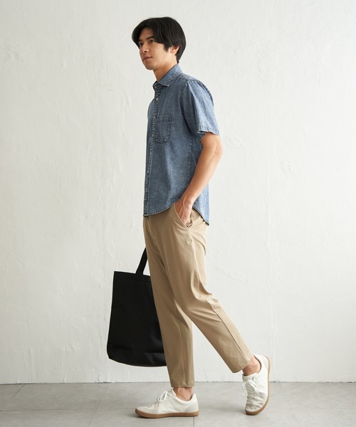ikka(イッカ)の「【MonoMax × 小泉孝太郎】インディゴ冷感スイスカラーシャツ「小泉孝太郎さん着用モデル」(シャツ/ブラウス・メンズ・ブルー/ブラック/ネイビー・XL/L/M/S)」の13枚目の写真