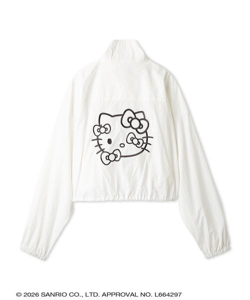 sanrio house(サンリオハウス)の「ハローキティ バックデザインリボンナイロンブルゾン(ブルゾン・レディース・ホワイト/ライトピンク/ブラック・F)」の5枚目の写真
