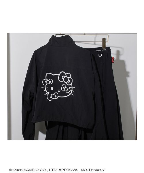 sanrio house(サンリオハウス)の「ハローキティ バックデザインリボンナイロンブルゾン(ブルゾン・レディース・ホワイト/ライトピンク/ブラック・F)」の9枚目の写真