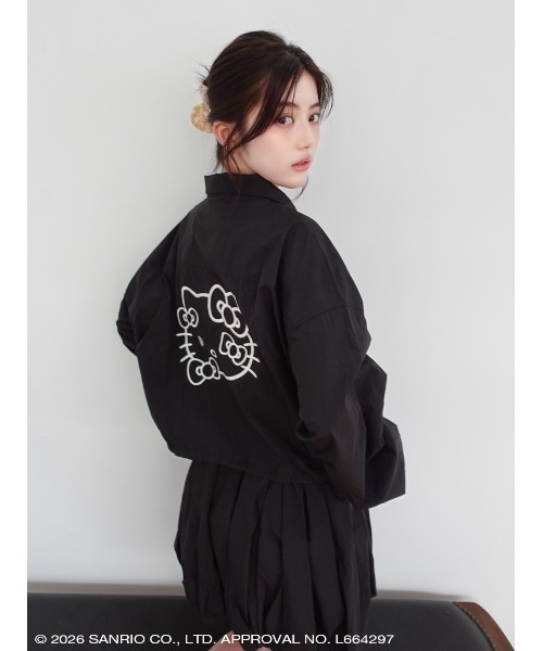 sanrio house(サンリオハウス)の「ハローキティ バックデザインリボンナイロンブルゾン(ブルゾン・レディース・ホワイト/ライトピンク/ブラック・F)」の17枚目の写真