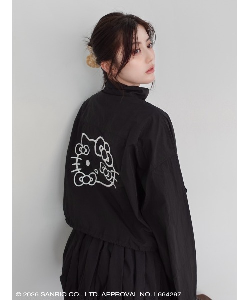 sanrio house(サンリオハウス)の「ハローキティ バックデザインリボンナイロンブルゾン(ブルゾン・レディース・ホワイト/ライトピンク/ブラック・F)」の15枚目の写真
