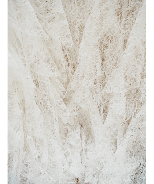 Katrin TOKYO(カトリーントーキョー)の「sheer lace ruffle blouse(シャツ/ブラウス・レディース・ベージュ/ネイビー/ホワイト・FREE/XS)」の19枚目の写真