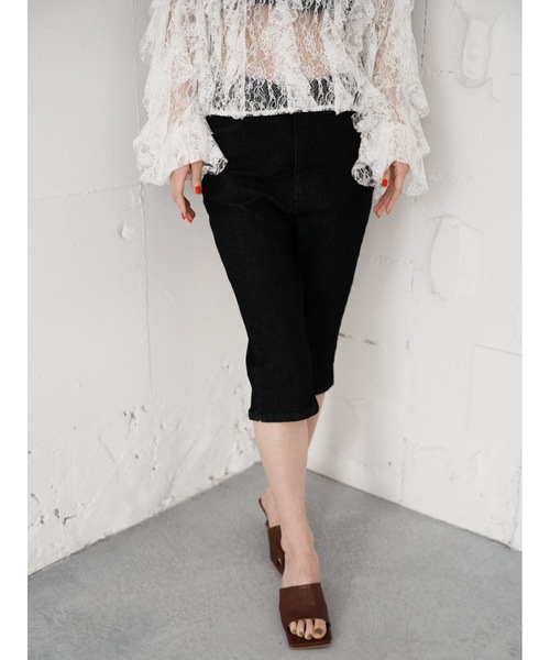 Katrin TOKYO(カトリーントーキョー)の「sheer lace ruffle blouse(シャツ/ブラウス・レディース・ベージュ/ネイビー/ホワイト・FREE/XS)」の7枚目の写真