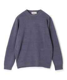 TOMORROWLAND tricot ギザコットン クルーネックプルオーバーニット
