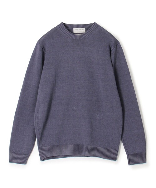 TOMORROWLAND (トゥモローランド)の「TOMORROWLAND Tricot リネンクルーネック プルオーバーニット(ニット/セーター・メンズ・グレイッシュブルー/ブラック/グリーン/グレイッシュベージュ・S/L/M)」の1枚目の写真
