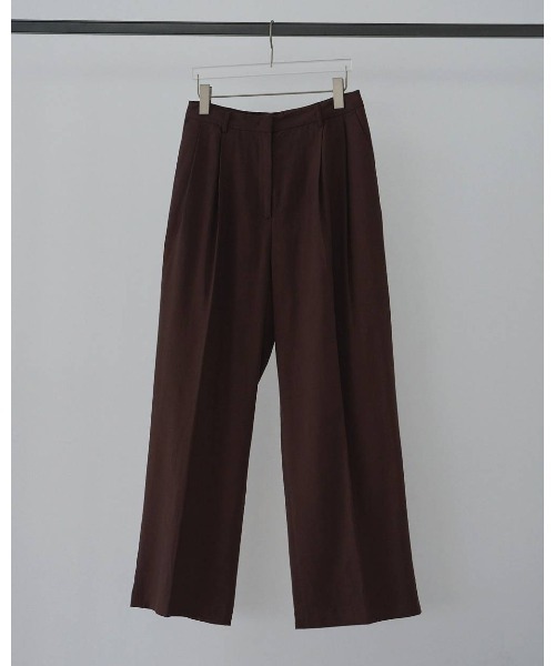anuke Linen Tuck Pants（その他パンツ）｜anuke（アンヌーク）の