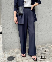NOLLEY’S | 《セットアップ対応》ウォッシャブルストレッチツイル愛されセミワイドパンツ(その他パンツ)