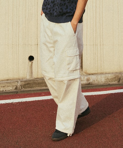HUF（ハフ）の「huf CO-OP TREK CONVERTIBLE PANT（カーゴパンツ・メンズ・カモフラージュ/ブラック/ホワイト・M/S/XL/L）」の2枚目の写真