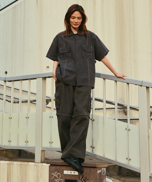 HUF（ハフ）の「huf CO-OP TREK CONVERTIBLE PANT（カーゴパンツ・メンズ・カモフラージュ/ブラック/ホワイト・M/S/XL/L）」の3枚目の写真