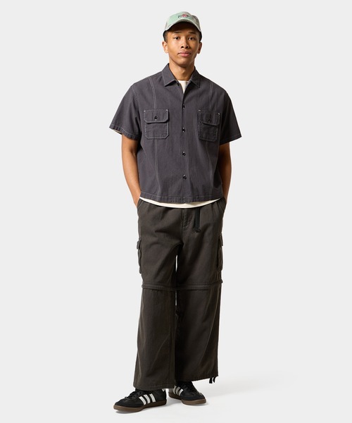 HUF（ハフ）の「huf CO-OP TREK CONVERTIBLE PANT（カーゴパンツ・メンズ・カモフラージュ/ブラック/ホワイト・M/S/XL/L）」の16枚目の写真
