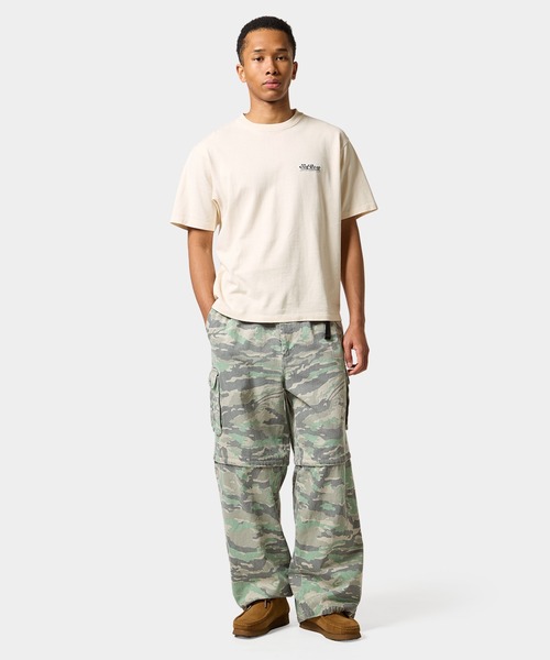 HUF（ハフ）の「huf CO-OP TREK CONVERTIBLE PANT（カーゴパンツ・メンズ・カモフラージュ/ブラック/ホワイト・M/S/XL/L）」の4枚目の写真