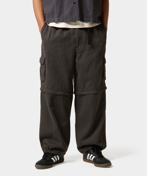 HUF（ハフ）の「huf CO-OP TREK CONVERTIBLE PANT（カーゴパンツ・メンズ・カモフラージュ/ブラック/ホワイト・M/S/XL/L）」の10枚目の写真