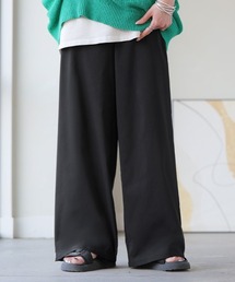 超ラク さらっと軽いストレッチワイドパンツ