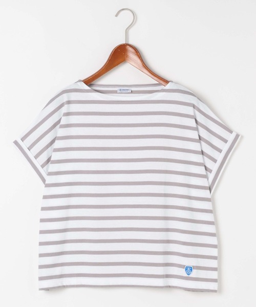 ORCIVAL(オーシバル)の「【ORCIVAL(オーシバル)】ボートネックボーダーTシャツ(Tシャツ/カットソー・レディース・レッド/ブルー/ホワイト・FREE)」の2枚目の写真