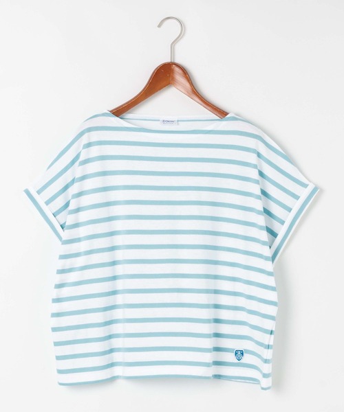 ORCIVAL(オーシバル)の「【ORCIVAL(オーシバル)】ボートネックボーダーTシャツ(Tシャツ/カットソー・レディース・レッド/ブルー/ホワイト・FREE)」の3枚目の写真