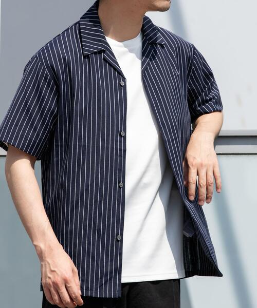 URBAN RESEARCH ROSSO MEN(アーバンリサーチロッソメン)の「『イージーケア / XLサイズあり』アーバンリラックスリネンオープンカラーシャツ(シャツ/ブラウス・メンズ・ネイビー/アイボリー/カーキ/ブラック/ホワイト/ブルー・X-LARGE/LARGE/MEDIUM)」の6枚目の写真