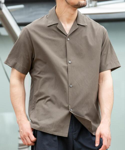URBAN RESEARCH ROSSO MEN(アーバンリサーチロッソメン)の「『イージーケア / XLサイズあり』アーバンリラックスリネンオープンカラーシャツ(シャツ/ブラウス・メンズ・ネイビー/アイボリー/カーキ/ブラック/ホワイト/ブルー・X-LARGE/LARGE/MEDIUM)」の5枚目の写真