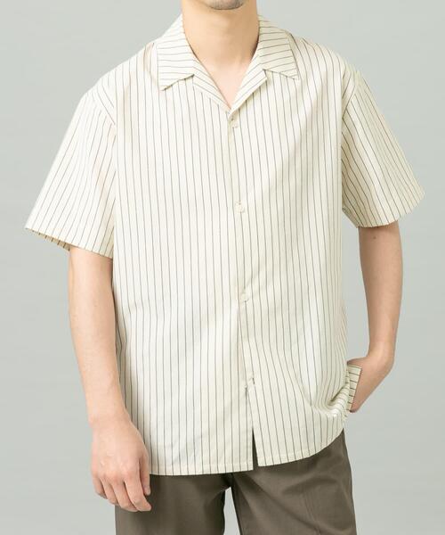 URBAN RESEARCH ROSSO MEN(アーバンリサーチロッソメン)の「『イージーケア / XLサイズあり』アーバンリラックスリネンオープンカラーシャツ(シャツ/ブラウス・メンズ・ネイビー/アイボリー/カーキ/ブラック/ホワイト/ブルー・X-LARGE/LARGE/MEDIUM)」の8枚目の写真